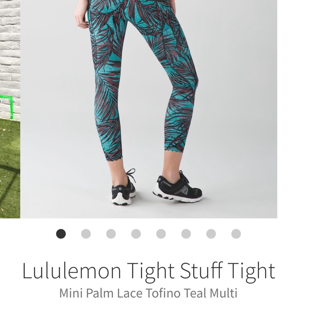 Lululemon Tight Stuff/ Wunder Under tights legging 6 scalloped
